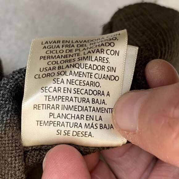 Haggar Mens Cardigan Sweater Medium Brown Button Up V-Neck Classic Knit Casual - Picture 7 of 8